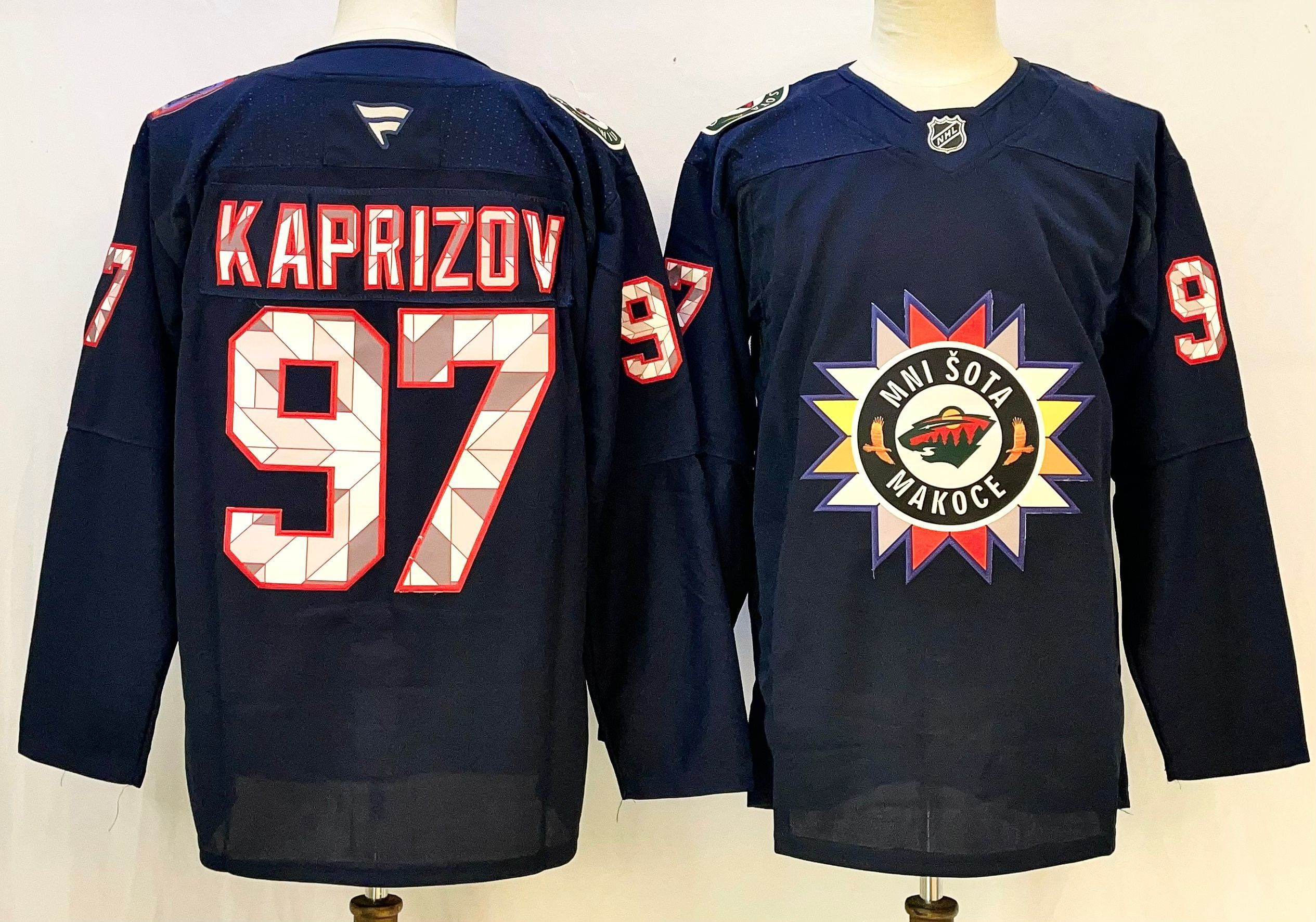 Men Minnesota Wild #97 Kaprizov Blue 2026 Adidias NHL Jersey style 001
